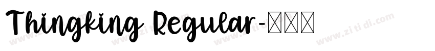 Thingking Regular字体转换